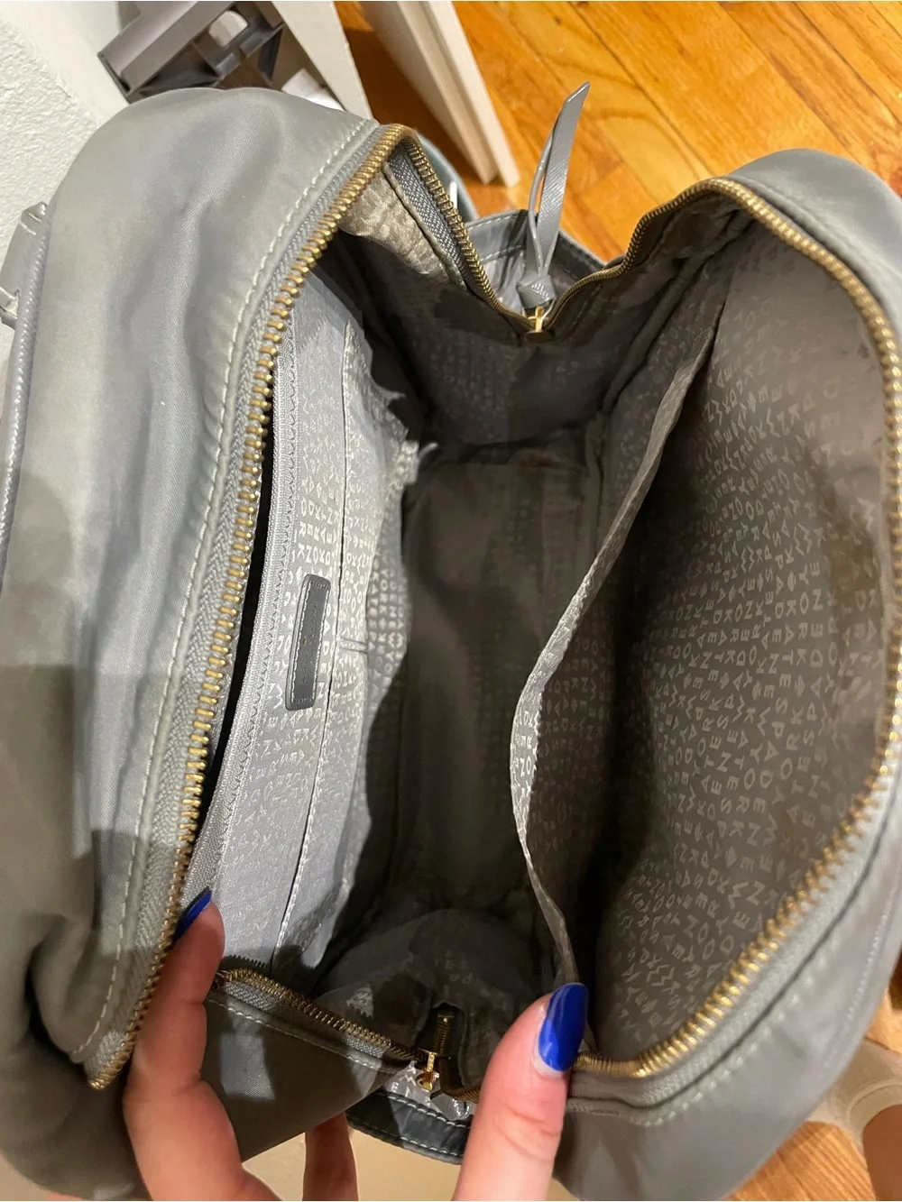 kate spade Gray Nylon Backpack